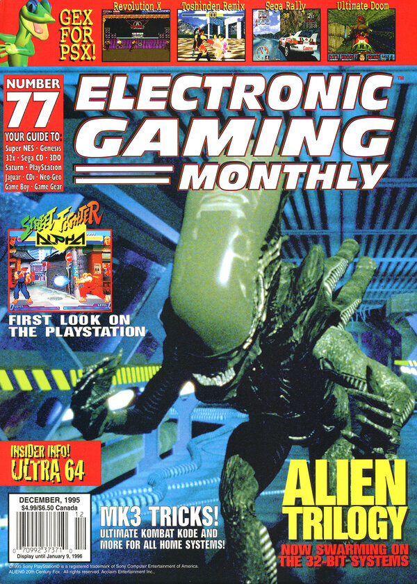Electronic Gaming Monthly Issue 077 (December 1995) cover